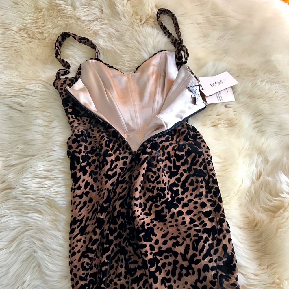 SOLD.NWT House of CB "Cleo" Mesh Corset Dress - Picture 6 of 7